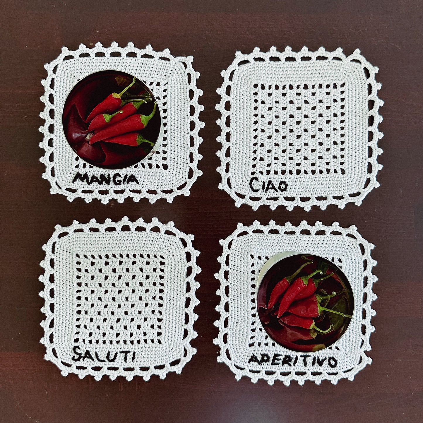 Mini servis / coaster set