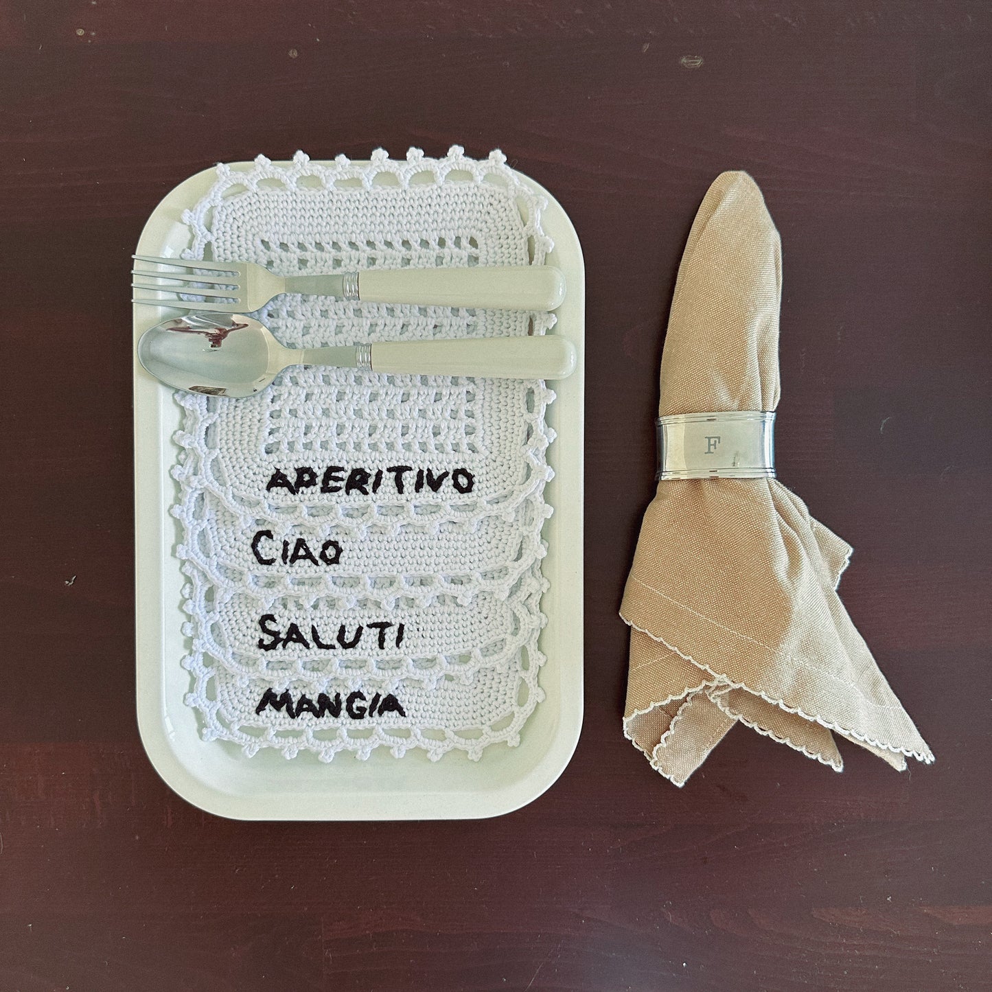 Mini servis / coaster set